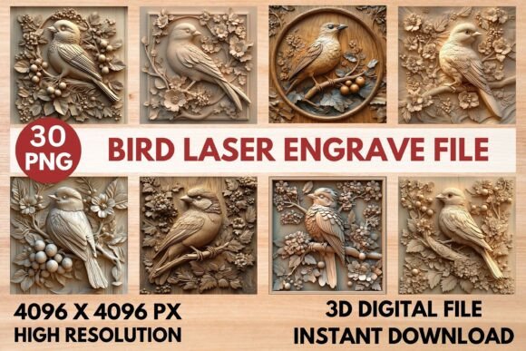 Bird Laser Engrave File: A Versatile Design for Creative Projects