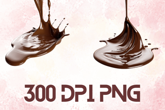 Chocolate Splash Realistic Graphics 09: Elevating Visual Creativity with Decadent Design