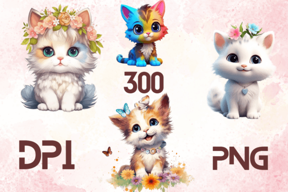 Cute Lovely Baby Cats Sublimation 03