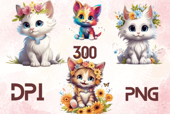 Cute Lovely Baby Cats Sublimation 13: A New Era of Adorable Digital Art
