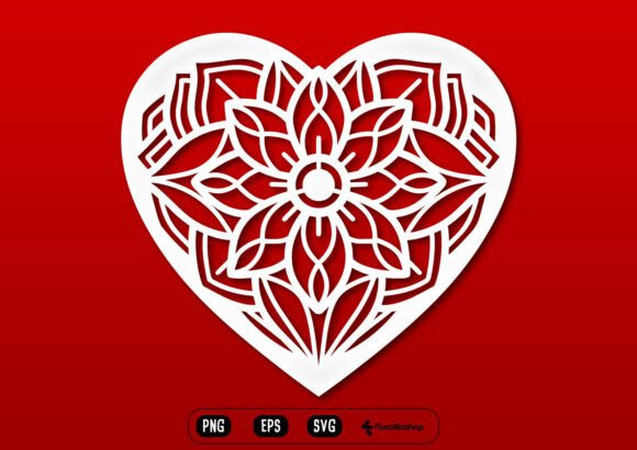 Elegant Floral Heart Valentine SVG: A Timeless Addition to Your Creative Projects