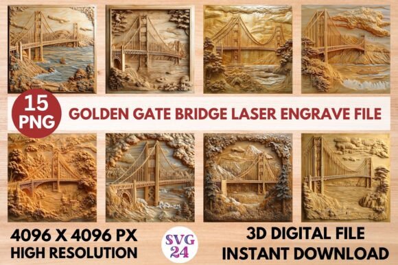 Golden Gate Bridge Laser Engrave File: A Detailed Overview