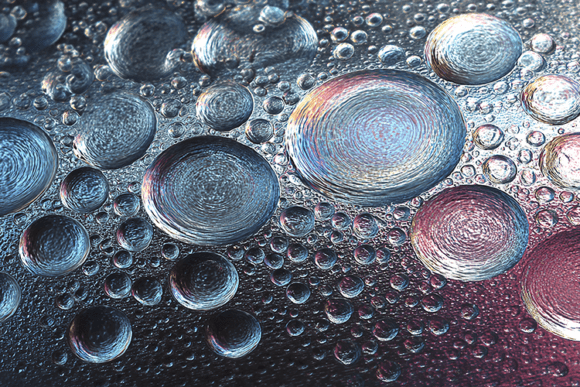 Holographic Water Droplet Texture
