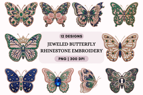 Jeweled Butterfly Rhinestone Embroidery: A Fusion of Art and Elegance