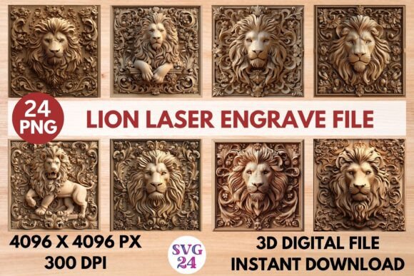 Lion Laser Engrave File: A Versatile Digital Design Solution