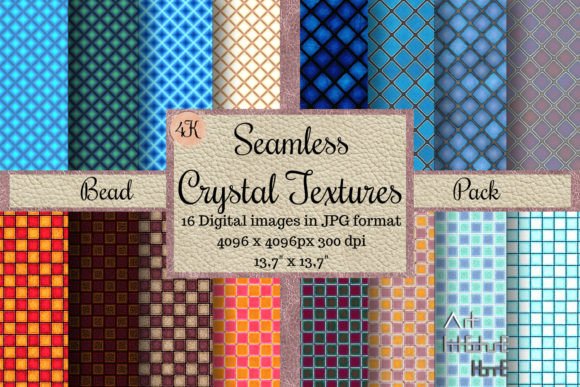 Seamless Crystal Textures - Bead Pack: A Versatile Design Resource