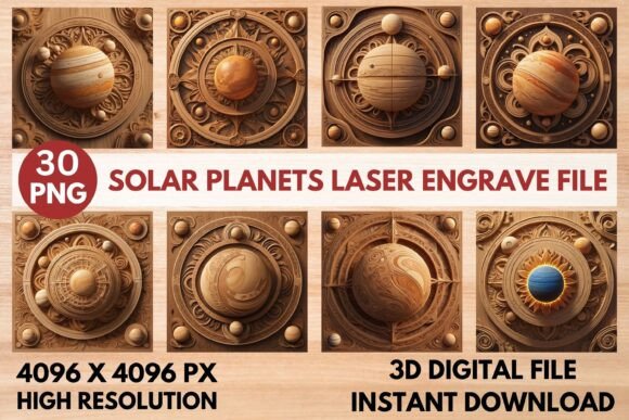 Solar Planets Laser Engrave File: A Creative Tool for Every Project