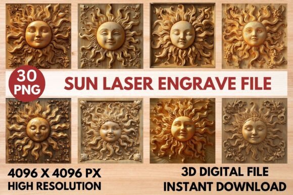 Sun Laser Engrave File: A Premium Design for Precision and Creativity