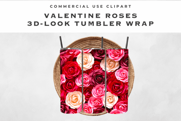 Valentine Roses Sublimation Tumbler Wrap: A Creative and Practical Choice for Valentine’s Day Crafts